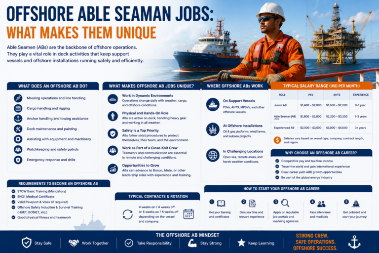 Offshore Able Seaman Jobs: What Makes Them Unique