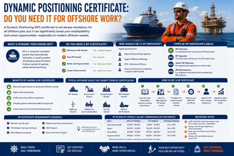 Dynamic Positioning Certificate: Do You Need It for Offshore Work