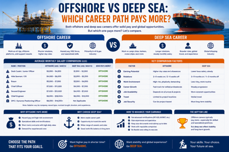 Offshore vs Deep Sea: Which Career Path Pays More